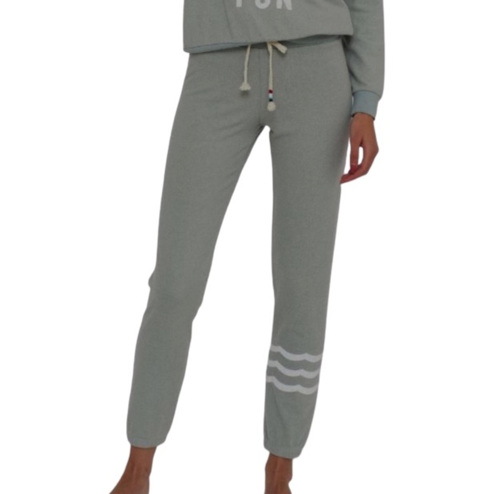 Sol Angeles waves joggers in olive sage hue size XS